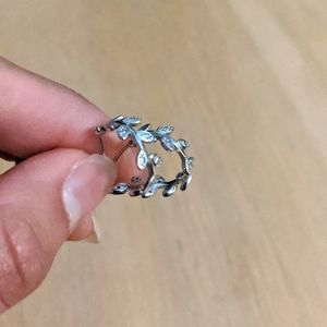 Floral small hoop earrings minimalist